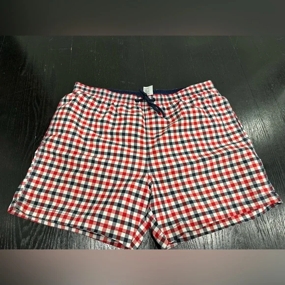 Men’s H & M Swim Trunks Shorts Plaid - Picture 2 of 4